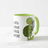's Werelds beste mok met tennis Player (Voorkant rechts)