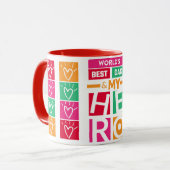 's Werelds beste Mok van pap en koffie (Voorkant links)