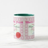 's Werelds beste Mok voor de bekroonde certificate (Midden)