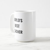 'S Werelds beste mok voor leraren (Voorkant links)