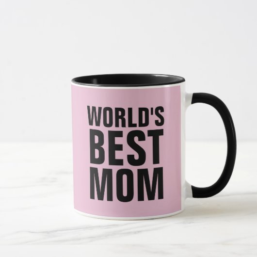 'S WERELDS BESTE MOM KOFFIE PINK-MOKKEN MOK (Rechts)