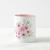 's Werelds beste MUM Moederdag Poem Roze bloemen b Mok (Midden)