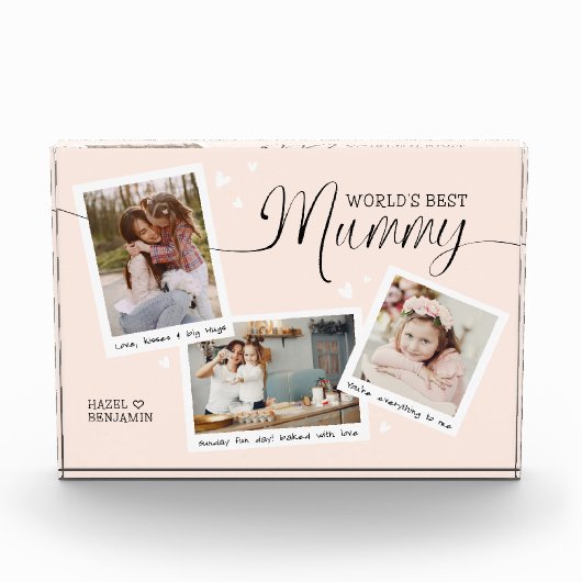 's Werelds beste mummie script snapshot Moederdag Fotoblokken (Voorkant)