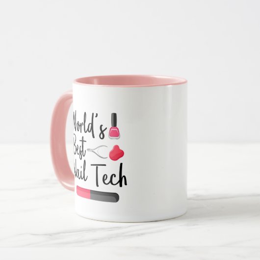 's Werelds beste nageltechniek Mok (Voorkant links)