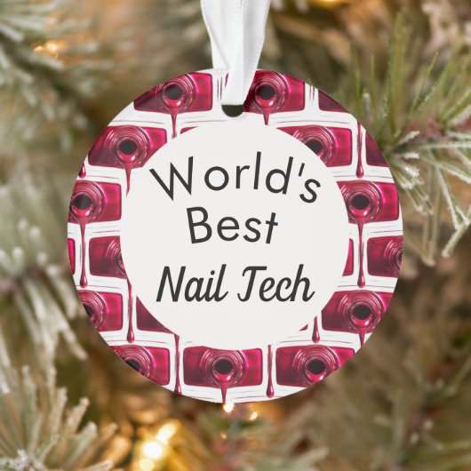 's Werelds beste Nail-technicus-versiering Ornament (Boom)