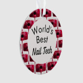 's Werelds beste Nail-technicus-versiering Ornament (voorkant)