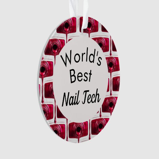 's Werelds beste Nail-technicus-versiering Ornament (voorkant)