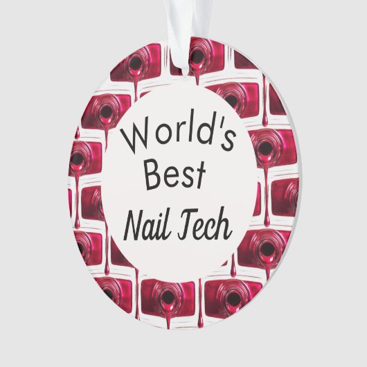 's Werelds beste Nail-technicus-versiering Ornament (voorkant)