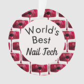 's Werelds beste Nail-technicus-versiering Ornament (voorkant)