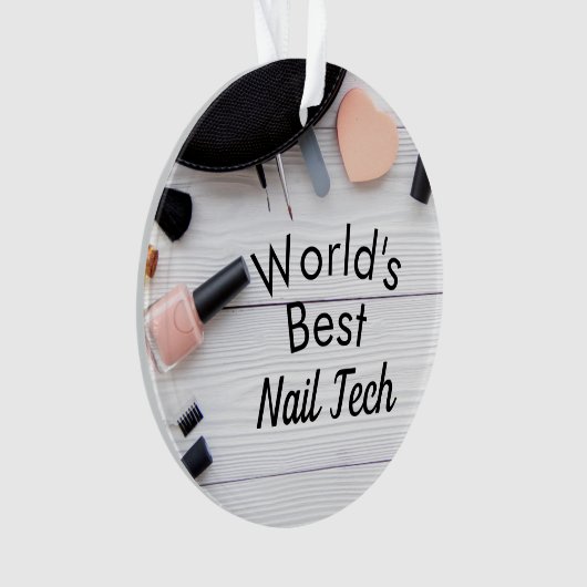 's Werelds beste Nail-technicus-versiering Ornament (voorkant)