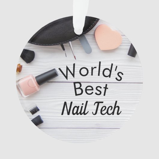 's Werelds beste Nail-technicus-versiering Ornament (voorkant)