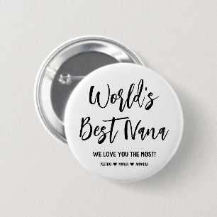 's Werelds beste Nana kleinkinderen Namen Ronde Button 5,7 Cm