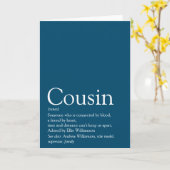 's Werelds beste neef-definitieblauw Kaart (Gele Bloem)