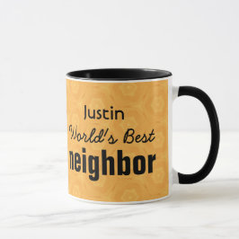 's Werelds beste NEIGHBOR Gold Custom Name v6 Mok