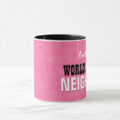 's Werelds beste NEIGHBOR roze V24B Mok (Midden)
