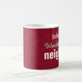 's Werelds beste NEIGHBOR Ruby Red Mosaic V12 Koffiemok (Center)