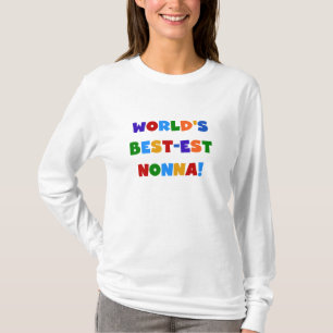 's Werelds beste Nonna Bright Colors T-shirts en g