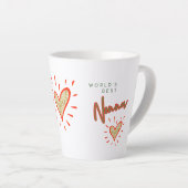 's Werelds beste Nonna, Italiaanse grootmoeder, ha Latte Mok (Rechterhoek)