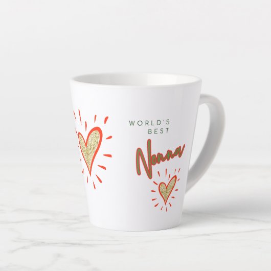 's Werelds beste Nonna, Italiaanse grootmoeder, ha Latte Mok (Rechterhoek)