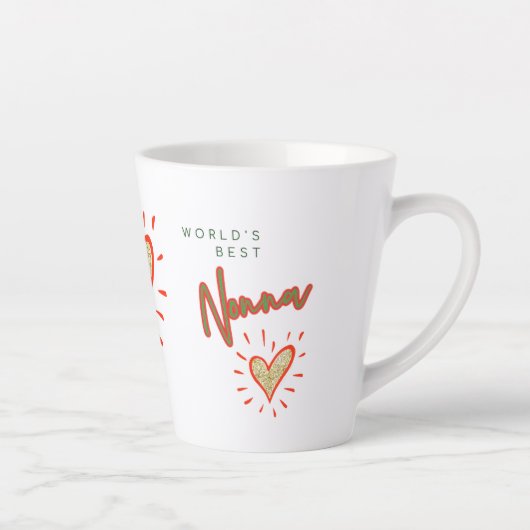 's Werelds beste Nonna, Italiaanse grootmoeder, ha Latte Mok (Rechts)