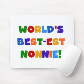 's Werelds beste Nonnie Bright Colors Cadeaus Muismat (Met muis)