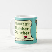 's Werelds beste nummerboer. Koffiemok (Voorkant links)