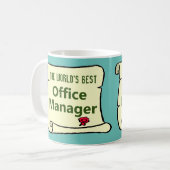 's Werelds beste Office Manager. Koffiemok (Voorkant links)