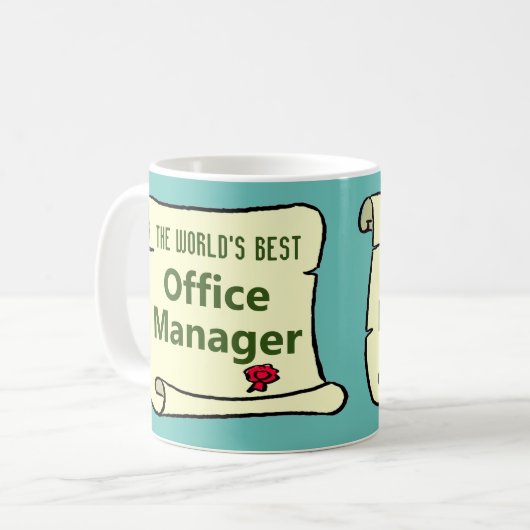 's Werelds beste Office Manager. Koffiemok (Voorkant links)