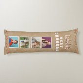 'S Werelds Beste Oma Bloemen Bloemen Bloemen Bloem Lichaamskussen (Achterkant)