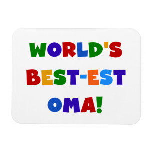 's Werelds beste Oma Bright Colors Gifts Magneet