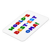 's Werelds beste Oma Bright Colors Gifts Magneet (Linkerzijde)