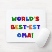 's Werelds beste Oma Bright Colors Gifts Muismat (Met muis)