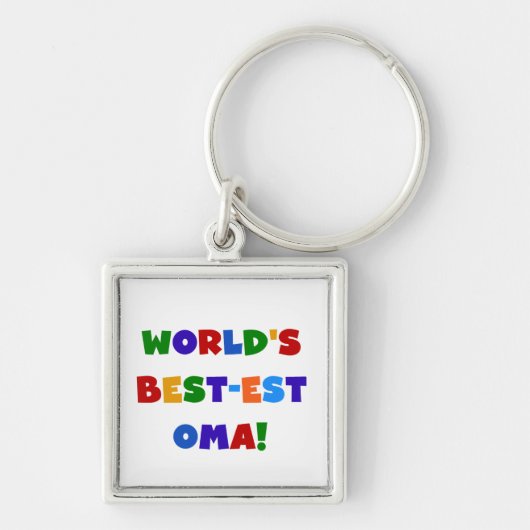 's Werelds beste Oma Bright Colors Gifts Sleutelhanger (Voorkant)