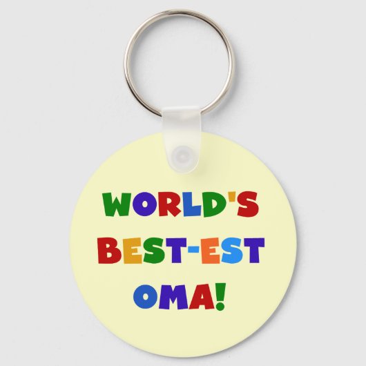's Werelds beste Oma Bright Colors Gifts Sleutelhanger (Voorkant)