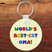 's Werelds beste Oma Bright Colors Gifts Sleutelhanger (Voorkant)