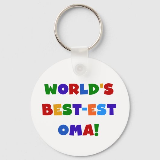 's Werelds beste Oma Bright Colors Gifts Sleutelhanger (Voorkant)