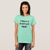 's Werelds beste Oma Bright Colors Gifts T-shirt (Voorkant volledig)