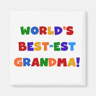 's Werelds beste oma, Bright T-shirts en cadeaus Magneet