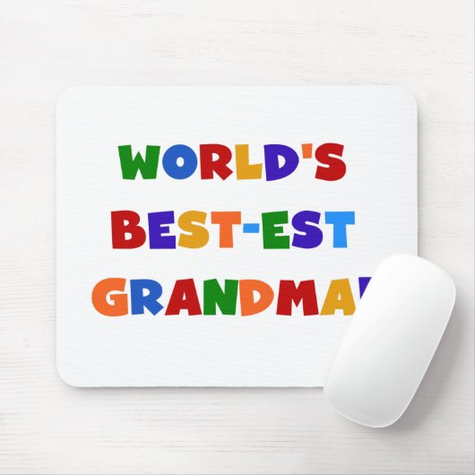 's Werelds beste oma, Bright T-shirts en cadeaus Muismat (Met muis)