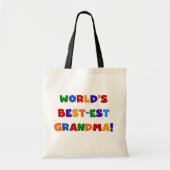 's Werelds beste oma, Bright T-shirts en cadeaus Tote Bag (Voorkant)