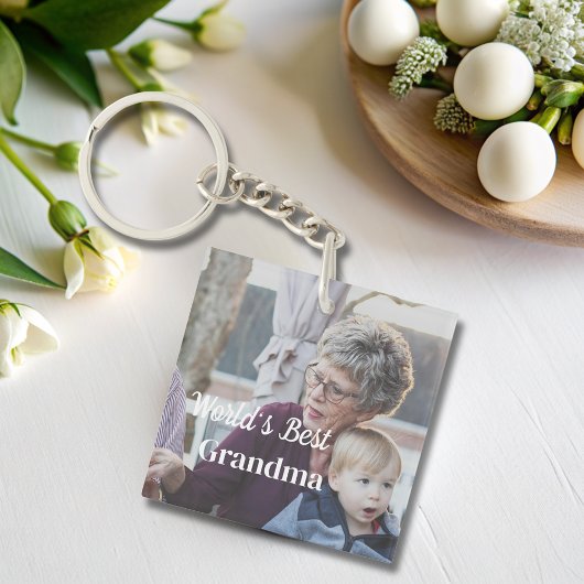 's Werelds beste Oma eenvoudige gepersonaliseerde Sleutelhanger