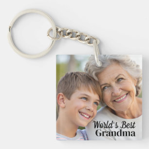 's Werelds beste Oma eenvoudige gepersonaliseerde  Sleutelhanger