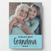 'S Werelds Beste Oma Fototafel Plaque Fotoplaat (voorkant)