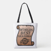 'S Werelds beste oma-gecertificeerde certificaat G Tote Bag (Achterkant)