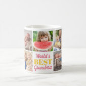 'S Werelds Beste Oma Grandkids 9 Fotocollage Koffiemok (Center)