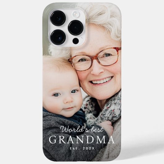 'S Werelds beste oma grootmoeder beste jaarfoto Case-Mate iPhone Case (Achterkant)