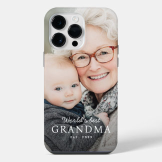 'S Werelds beste oma grootmoeder beste jaarfoto iPhone 14 Pro Max Hoesje