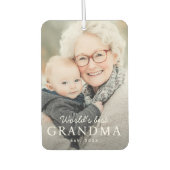 'S Werelds beste oma grootmoeder beste jaarfoto Luchtverfrisser (Voorkant)
