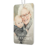 'S Werelds beste oma grootmoeder beste jaarfoto Luchtverfrisser (Links)