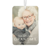 'S Werelds beste oma grootmoeder beste jaarfoto Luchtverfrisser (Achterkant)